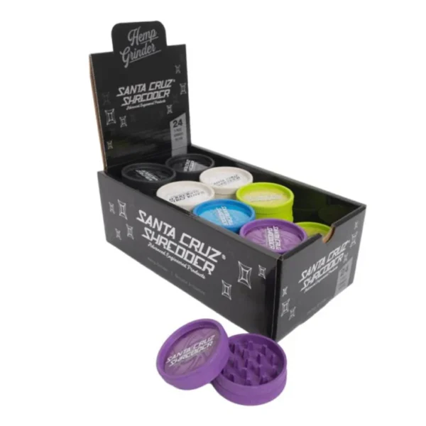 Santa Cruz Shredder - 2 Piece Hemp Grinder - 2 1/8" Medium - Assorted